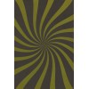 Pattern 59 Vortex 24x36 Vintage Vinyl Floorcloth