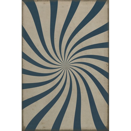 Pattern 59 Waterspout 96x140 Vintage Vinyl Floorcloth