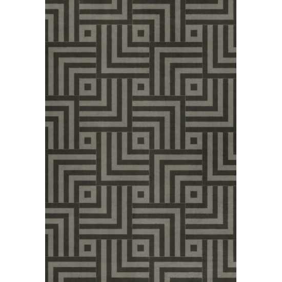 Pattern 60 Reverspective 38x56 Vintage Vinyl Floorcloth