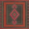 Pattern 61 Gypsy 36x36 Vintage Vinyl Floorcloth