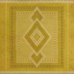 Pattern 61 Offbeat 36x36 Vintage Vinyl Floorcloth