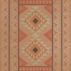 Pattern 62 Peacenik 72x72 Vintage Vinyl Floorcloth