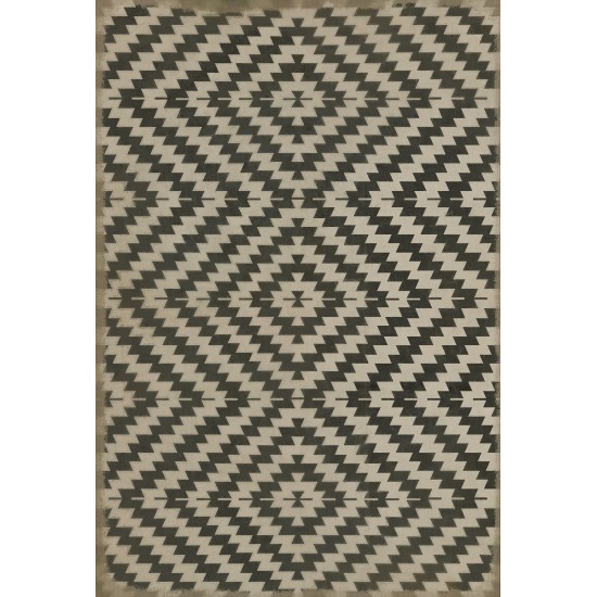 Pattern 63 Doplar Effect 38x56 Vintage Vinyl Floorcloth