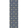 Pattern 70 Dress Blues 36x115 Vintage Vinyl Floorcloth