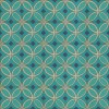 Pattern 70 Echoes From the Bells 120x120 Vintage Vinyl Floorcloth