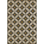 Pattern 70 May the Lights Guide You Home 20x30 Vintage Vinyl Floorcloth