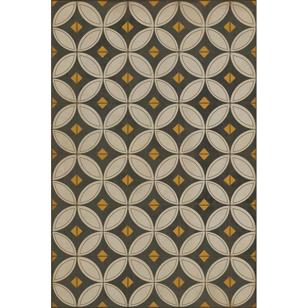 Pattern 70 May the Lights Guide You Home 20x30 Vintage Vinyl Floorcloth