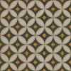Pattern 70 May the Lights Guide You Home 36x36 Vintage Vinyl Floorcloth