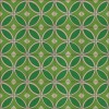 Pattern 70 Radiant Hues and Morning Dew 60x60 Vintage Vinyl Floorcloth