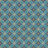 Pattern 70 Sunday Morning Hues 96x96 Vintage Vinyl Floorcloth