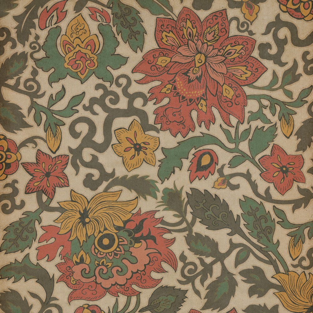 Pattern 71 Pacific Ring of Fire 48x48 Vintage Vinyl Floorcloth