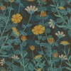 Pattern 73 Knee Deep in Flowers 48x48 Vintage Vinyl Floorcloth
