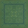 Pattern 76 Outlandish 36x36 Vintage Vinyl Floorcloth