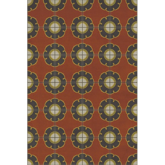 Pattern 78 Cabaret 24x36 Vintage Vinyl Floorcloth