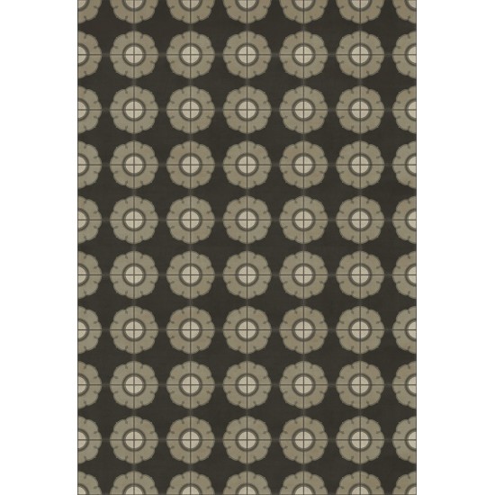 Pattern 78 Smoke Gets in Your Eyes 96x140 Vintage Vinyl Floorcloth