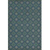 Pattern 81 Blue Moon Drive In 20x30 Vintage Vinyl Floorcloth