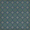 Pattern 81 Blue Moon Drive In 36x36 Vintage Vinyl Floorcloth