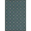Pattern 81 Blue Moon Drive In 38x56 Vintage Vinyl Floorcloth