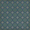 Pattern 81 Blue Moon Drive In 48x48 Vintage Vinyl Floorcloth