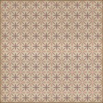 Pattern 81 the Confectioner 96x96 Vintage Vinyl Floorcloth