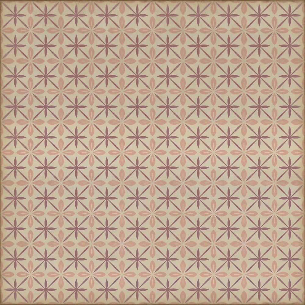 Pattern 81 the Confectioner 96x96 Vintage Vinyl Floorcloth