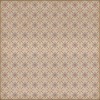 Pattern 81 the Confectioner 96x96 Vintage Vinyl Floorcloth