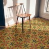 Pattern 81 the Courtside Stop 38x56 Vintage Vinyl Floorcloth