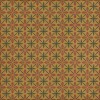 Pattern 81 the Courtside Stop 60x60 Vintage Vinyl Floorcloth