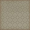 Pattern 81 the Lunchbox 48x48 Vintage Vinyl Floorcloth