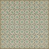 Pattern 81 the Soda Fountain 120x120 Vintage Vinyl Floorcloth