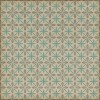 Pattern 81 the Soda Fountain 72x72 Vintage Vinyl Floorcloth
