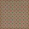 Pattern 81 the Soda Jerk 72x72 Vintage Vinyl Floorcloth