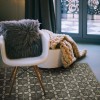 Pattern 81 the Transport Cafe 38x56 Vintage Vinyl Floorcloth