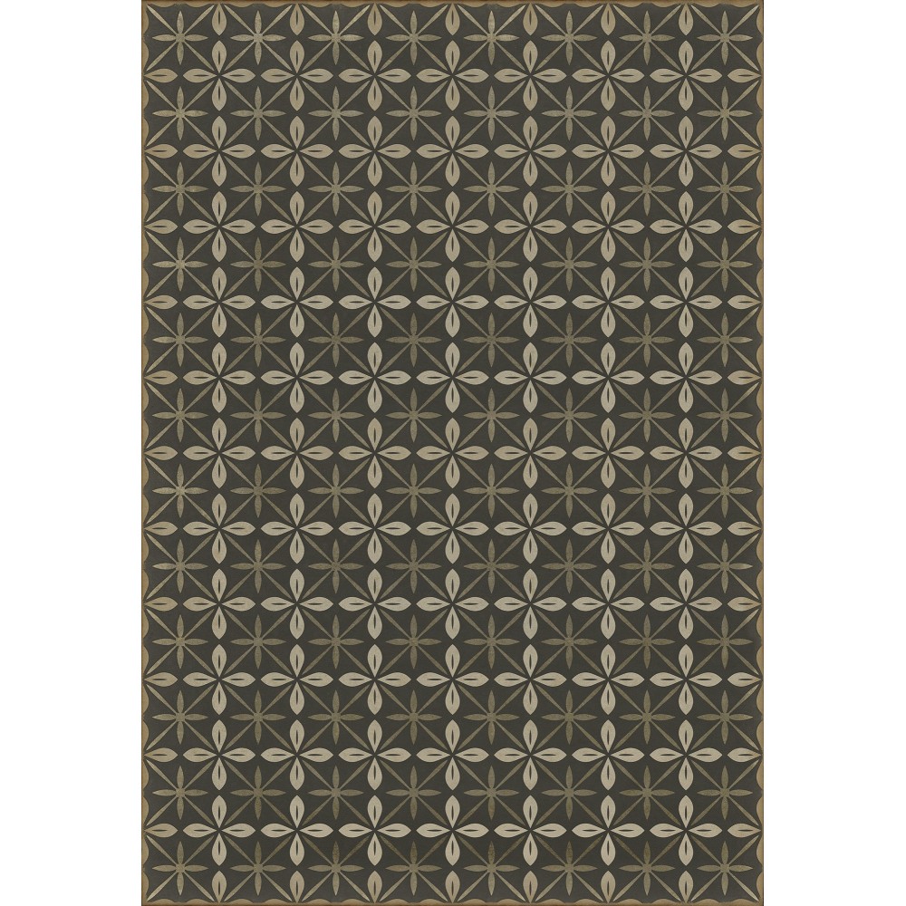 Pattern 81 the Transport Cafe 70x102 Vintage Vinyl Floorcloth