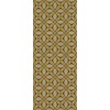 Pattern 82 Canary Robb 36x90 Vintage Vinyl Floorcloth