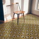 Pattern 82 Canary Robb 38x56 Vintage Vinyl Floorcloth