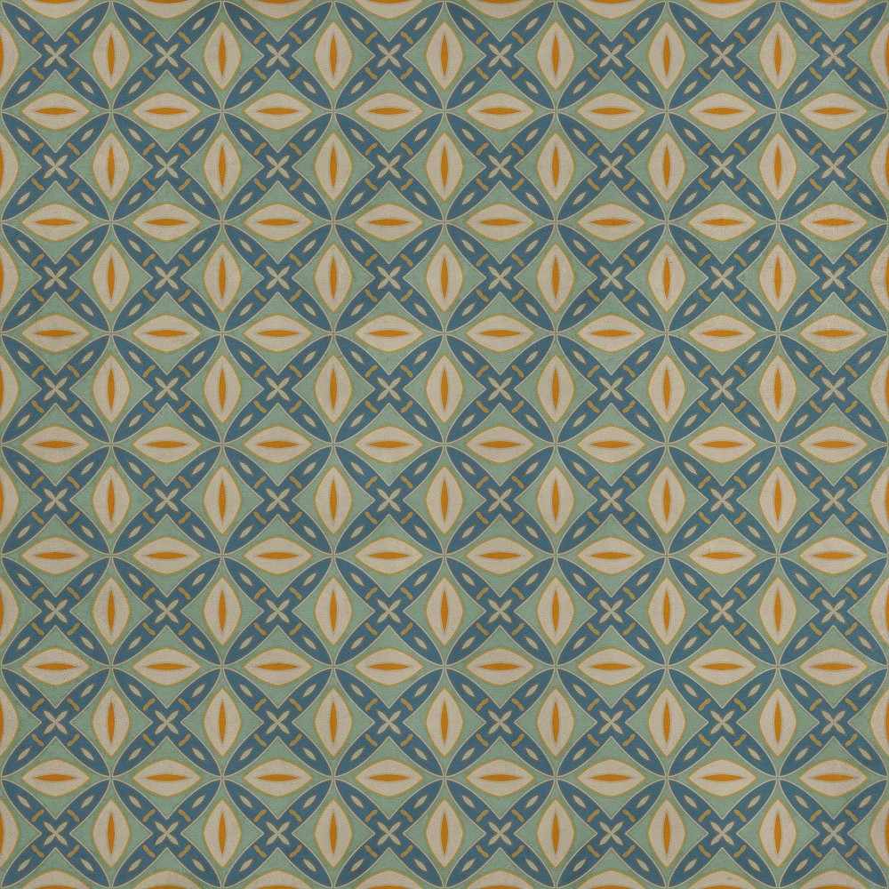Pattern 82 Darling 60x60 Vintage Vinyl Floorcloth