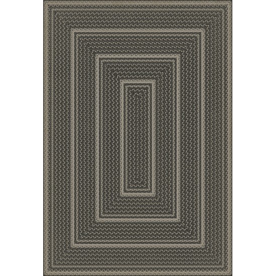 Pattern 85 Such a Cozy Room - Braided Rectangle 120x175 Vintage Vinyl Floorcloth