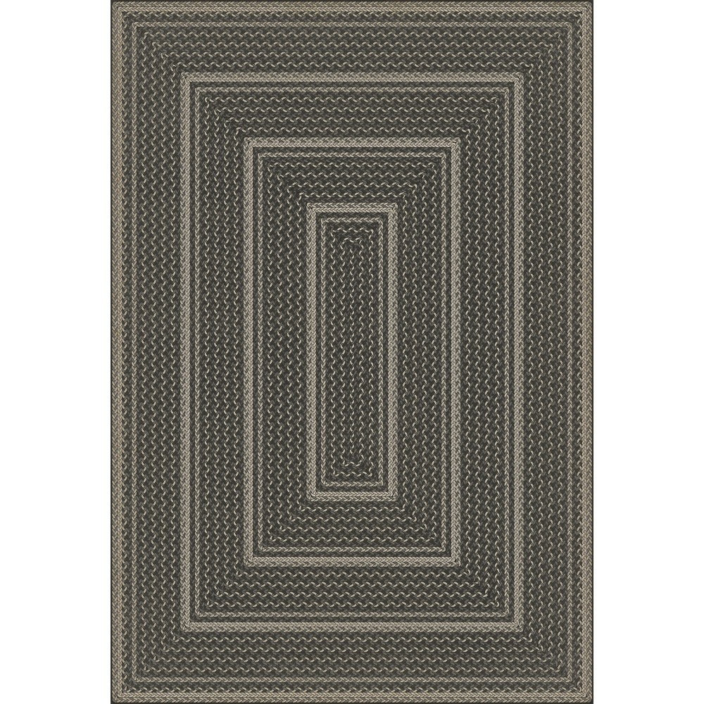 Pattern 85 Such a Cozy Room - Braided Rectangle 120x175 Vintage Vinyl Floorcloth