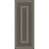 Pattern 85 Such a Cozy Room - Braided Rectangle 36x90 Vintage Vinyl Floorcloth