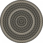 Pattern 85 Such a Cozy Room - Braided Round 48 Vintage Vinyl Floorcloth