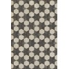 Artisanry - Illuminated - Black Star 24x36 Vintage Vinyl Floorcloth