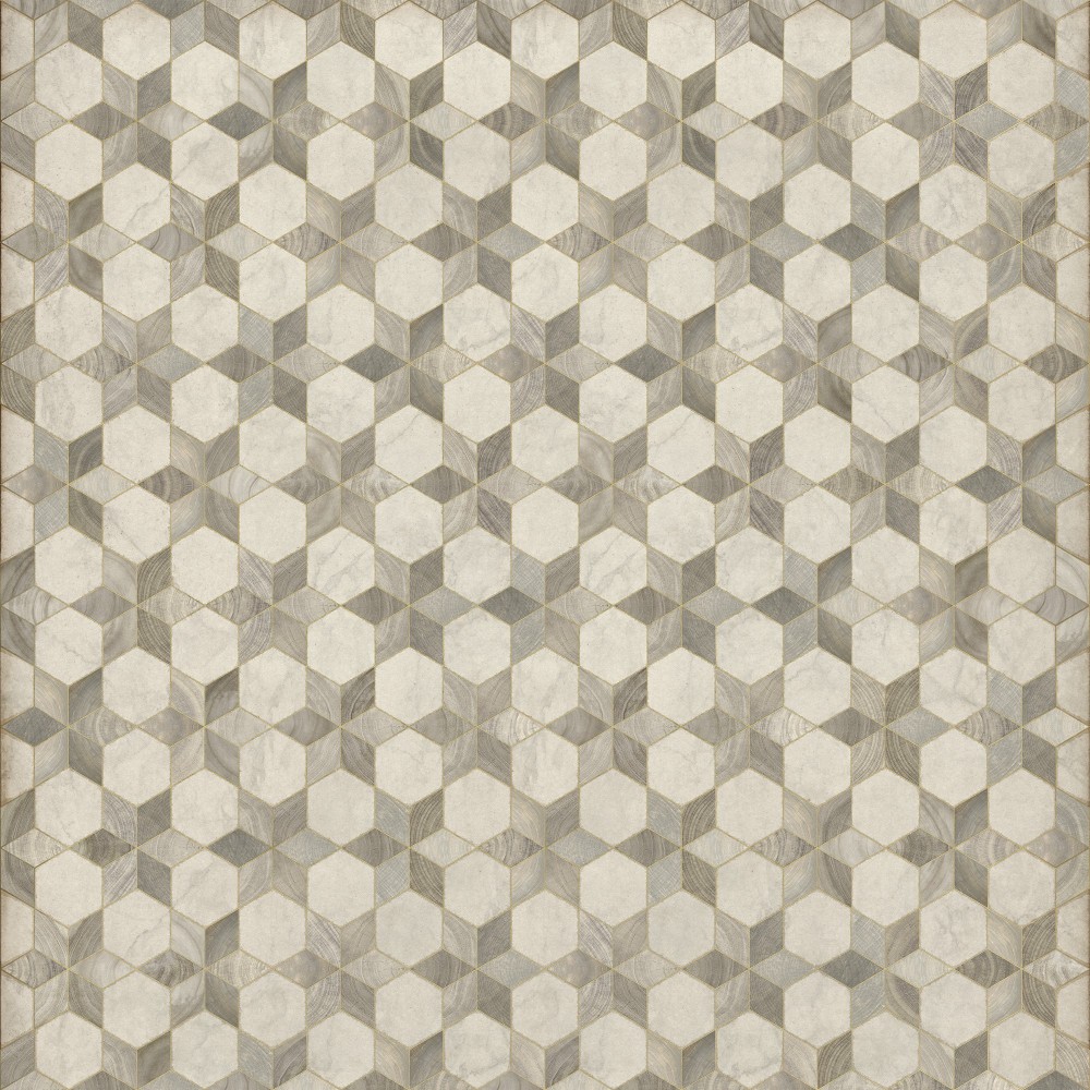 Artisanry - Illuminated - Starlight 96x96 Vintage Vinyl Floorcloth
