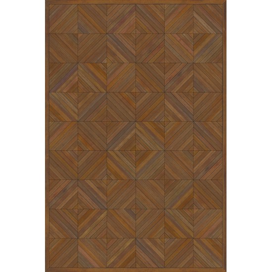 Artisanry - School of Thought - A Quick Study 24x36 Vintage Vinyl Floorcloth