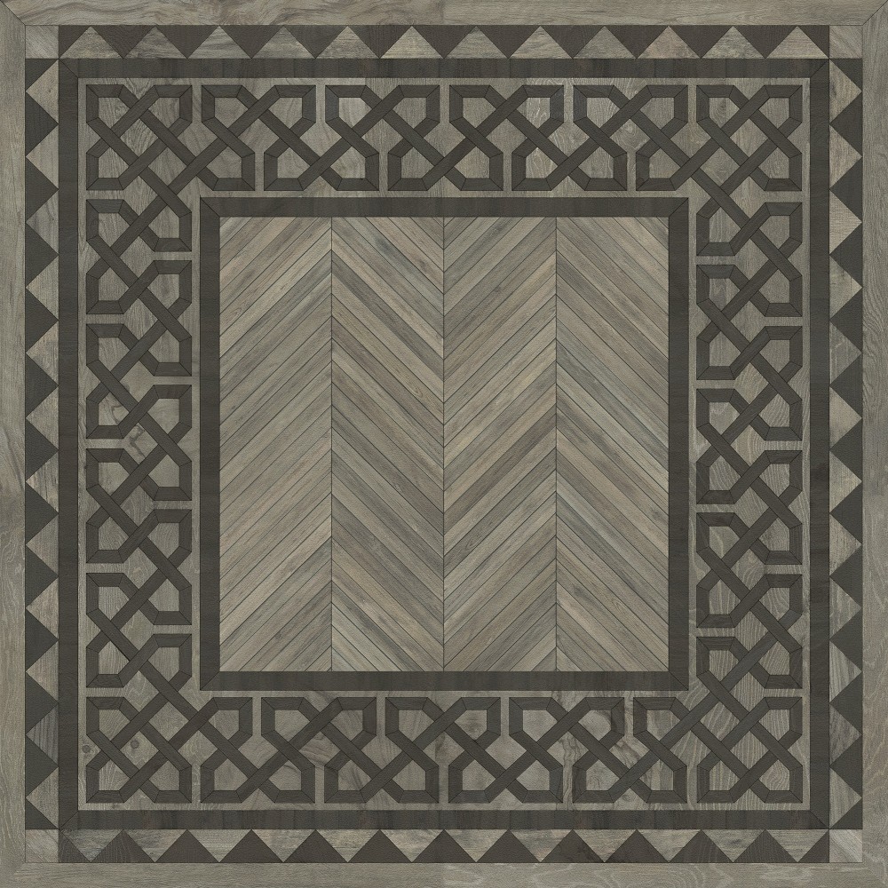 Artisanry - University - Columbia 48x48 Vintage Vinyl Floorcloth
