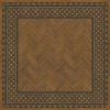 Artisanry - University - Dulwich 120x120 Vintage Vinyl Floorcloth