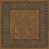 Artisanry - University - Dulwich 60x60 Vintage Vinyl Floorcloth