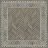 Artisanry - University - Glasgow 120x120 Vintage Vinyl Floorcloth
