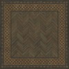 Artisanry - University - Harvard 120x120 Vintage Vinyl Floorcloth