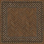 Artisanry - University - Oxford 120x120 Vintage Vinyl Floorcloth